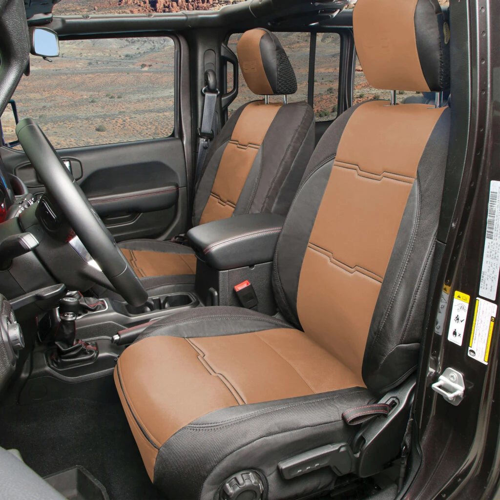 Smittybilt Neoprene Seat Cover Set Front/Rear Tan Gen 2 (SMB577125)