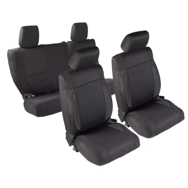 Smittybilt Wrangler JK 4-Door Neoprene Seat Cover Set - Black (SMB471601)