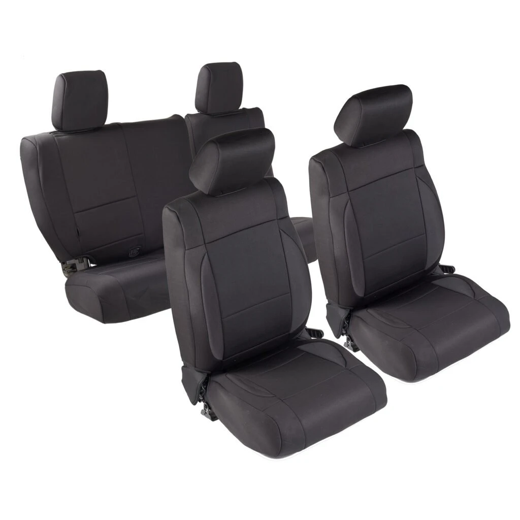 Smittybilt Wrangler JK 4-Door Neoprene Seat Cover Set - Black (SMB471601)