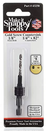 Snappy Tools 1/8 Inch X 1/4 Inch Trim-Screw Steel Countersink (43258) — product image 2