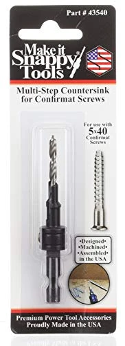 Snappy Tools 5 X 40 Confirmat Steel Countersink #43540 (43540) — product image 2
