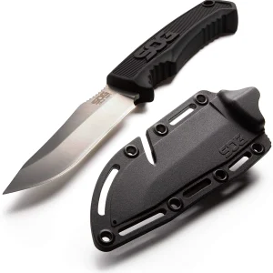 SOG Field Knife Fixed 4" Satin Plain Blade Thermoplastic Handles (SOG-FK1001-CP)