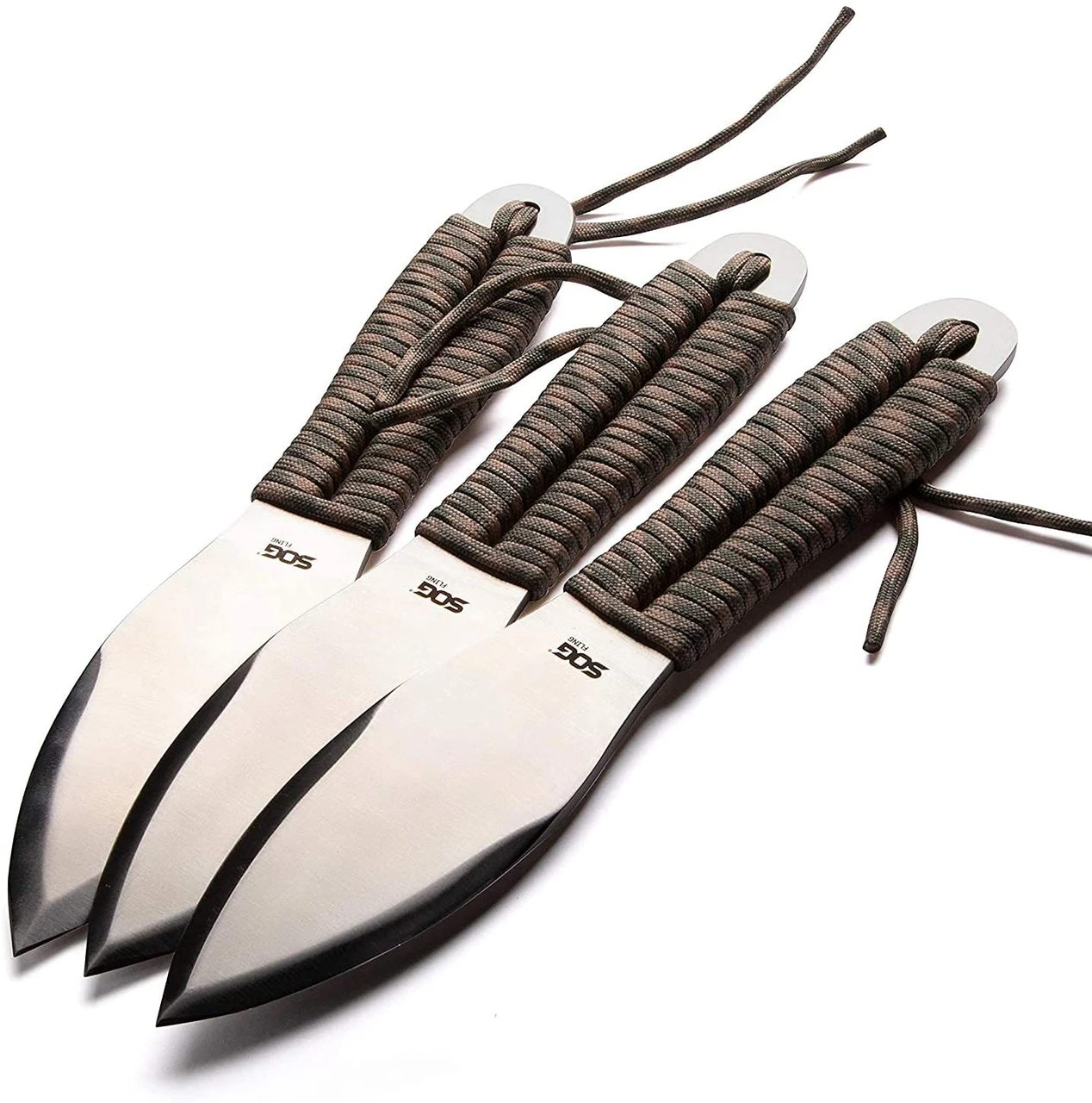SOG Fling 3-Piece Throwing Knife Set Paracord Handle (SOG-FX41N-CP)