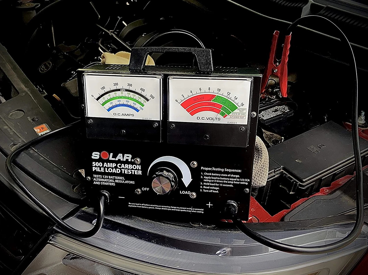 Solar 1874 500 Amp 12V Carbon Pile Battery Tester — product image 3