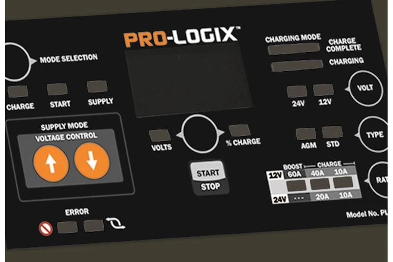 Solar PL3760 PRO-LOGIX PL3760 12/24V Wheeled Battery Charger — product image 2