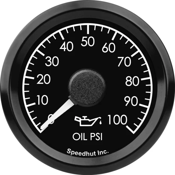 Speedhut 2-1/16" 0-100 PSI Humvee Oil Pressure Gauge (HV1-OP1)