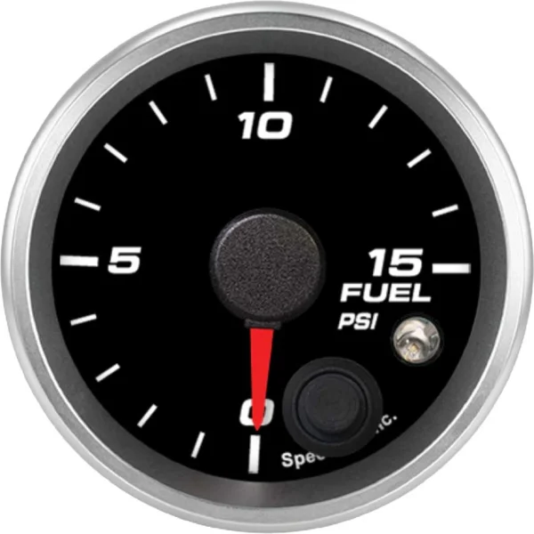 Speedhut 2-1/16" 0-15 PSI Fuel Pressure Gauge w/ Warning (R2-FP1-REV)