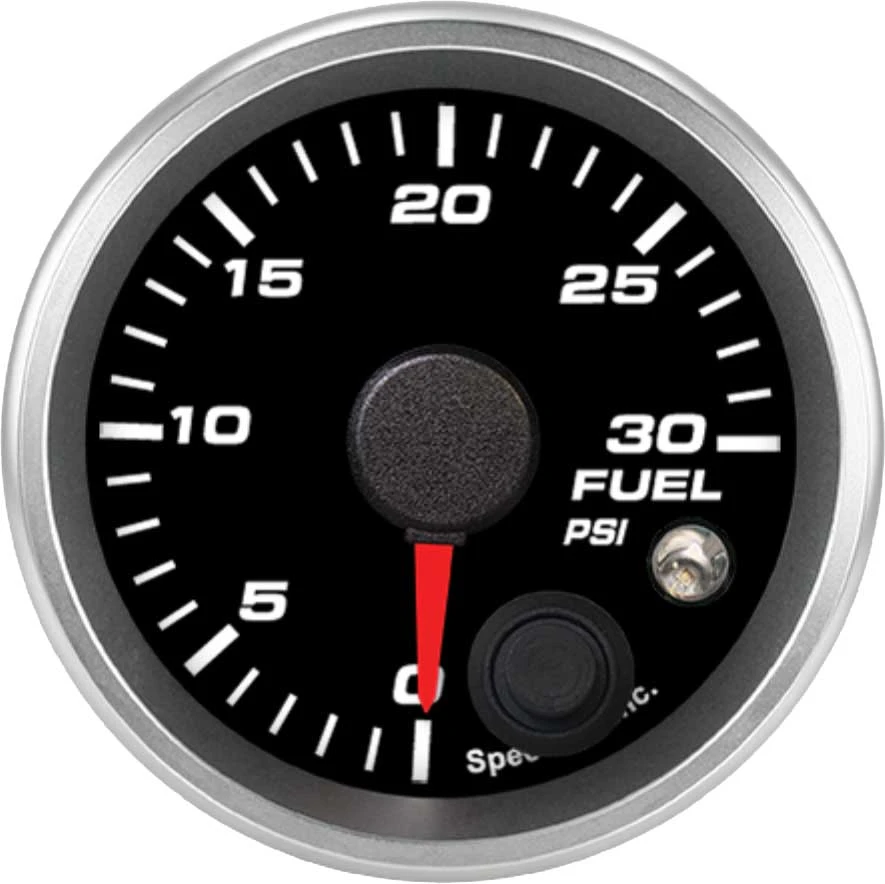 Speedhut R2-FP2-REV black fuel pressure dial marked0 to30PSI