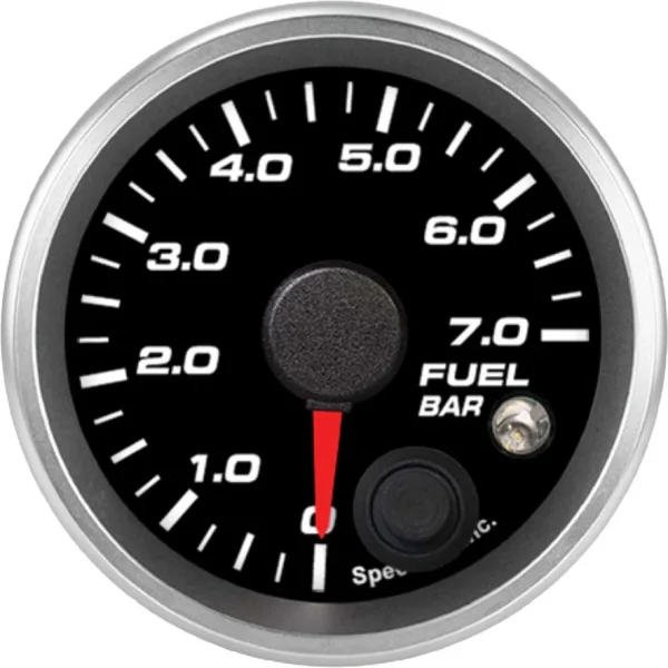 Speedhut R2-FP7-REV black fuel pressure dial marked0 to7bar