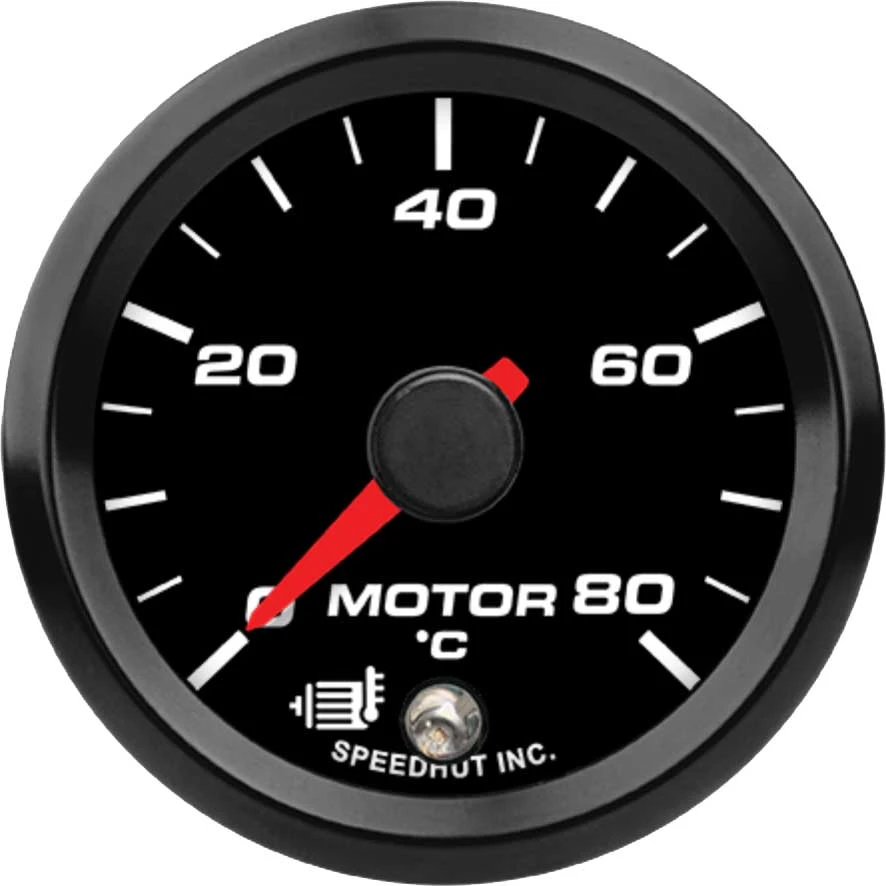 Speedhut 2-1/16" 0-80C EV Motor Temp Gauge w/ Warning (FOR2-T3-EV)