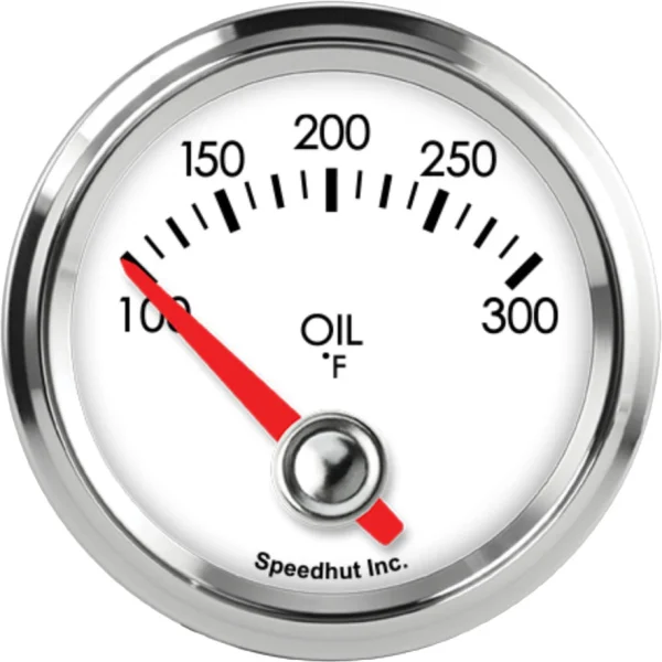 Speedhut 2-1/16" 100-300F Oil Temp Gauge - 90° Sweep (L2-OT2-LEG)