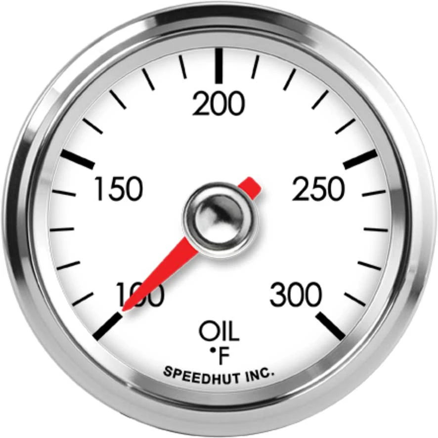 Speedhut 2-1/16" 100-300F Oil Temp Gauge (L2-OT1-LEG)