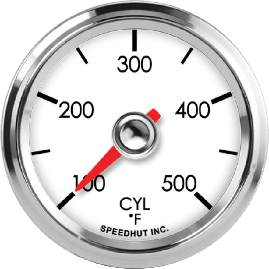 Speedhut 2-1/16" 100-500F Cylinder Head Temp Gauge (L2-CT1-LEG)