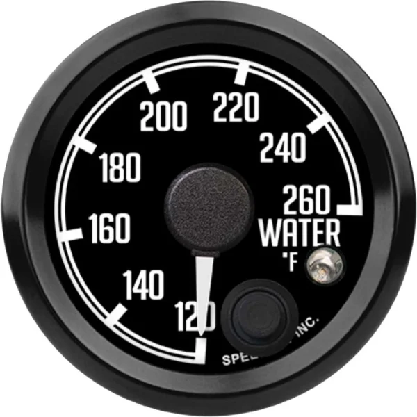 Speedhut 2-1/16" 120-260F Water Temp Gauge w/ Warning (R2-WT1-DATZ)