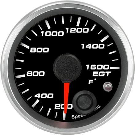 Speedhut 2-1/16" 200-1600F EGT Temp Gauge w/ Warning (R2-ET1-REV)