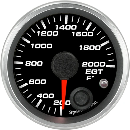 Speedhut 2-1/16" 200-2000F EGT Temp Gauge w/ Warning (R2-ET2-REV)
