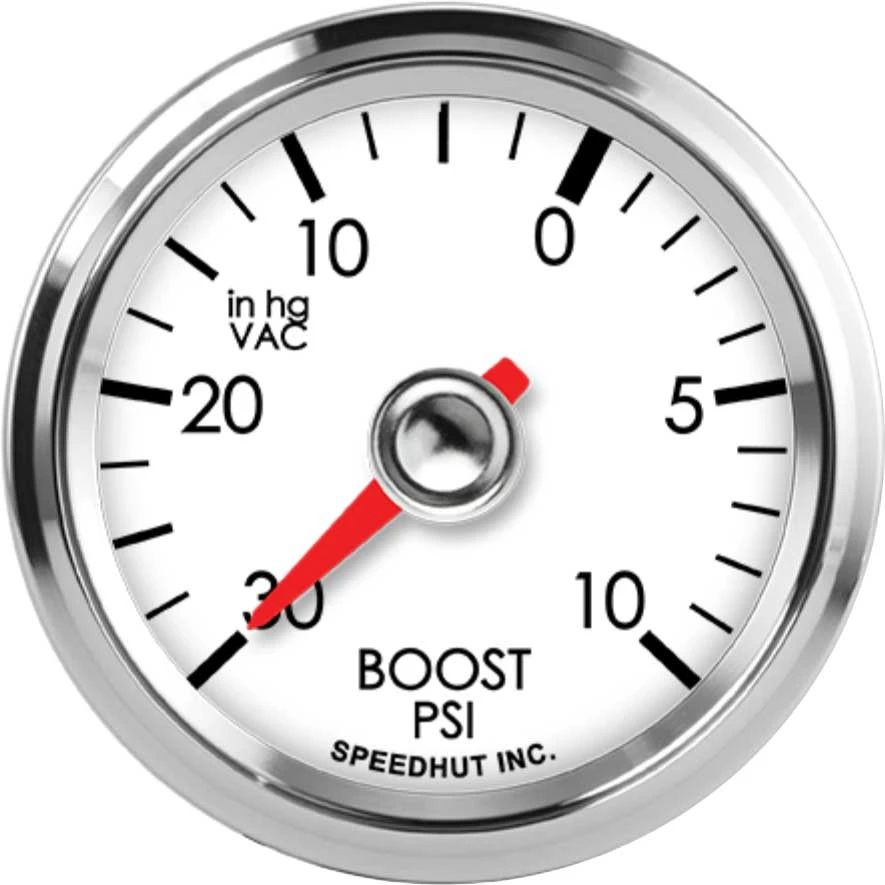 Speedhut 2-1/16" 30inhg-0-10 PSI Boost/Vac Gauge (L2-BV1-LEG)