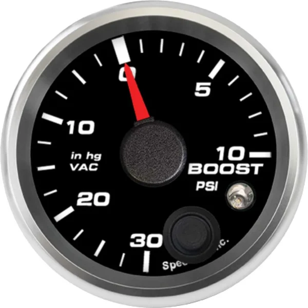 Speedhut 2-1/16" 30inhg-0-10PSI Boost/Vac Gauge w/Warning (R2-BV1-REV)