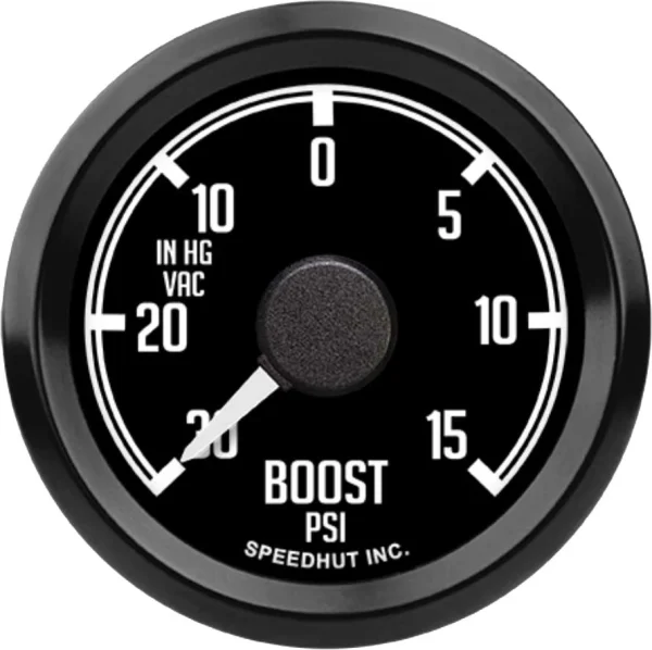 Speedhut 2-1/16" 30inhg-0-15 PSI Boost/Vac Gauge (L2-BV2-DATZ)