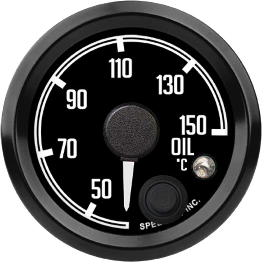 Speedhut 2-1/16" 40-150C Oil Temp Gauge w/ Warning (R2-OT3-DATZ)