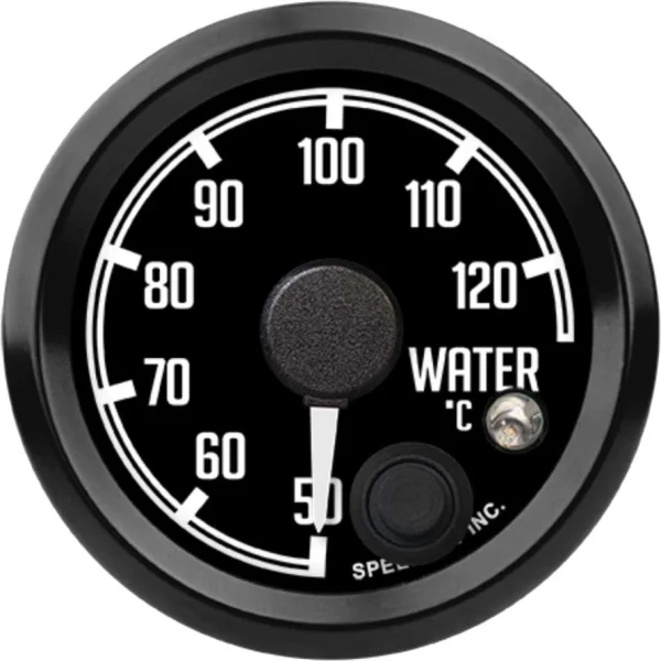 Speedhut 2-1/16" 50-125C Water Temp Gauge w/ Warning (R2-WT2-DATZ)
