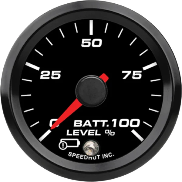 Speedhut 2-1/16" EV Battery Level / SOC Gauge w/ Warning (FAE2-SC1-EV)
