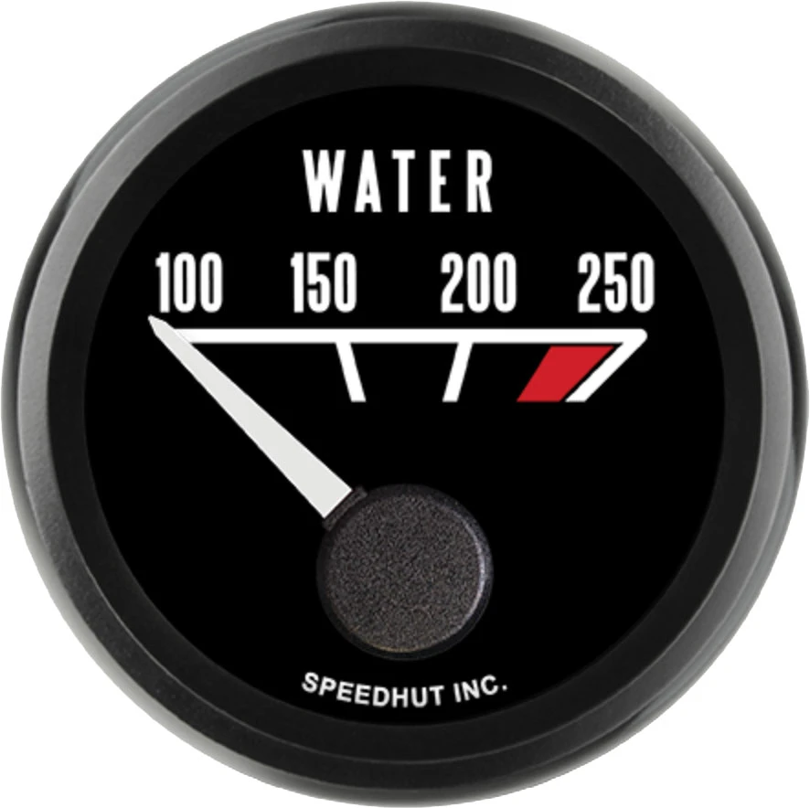 Speedhut 2-1/16" Pontiac 100-250F 90° Sweep Water Temp (L2-WT3-PTC)