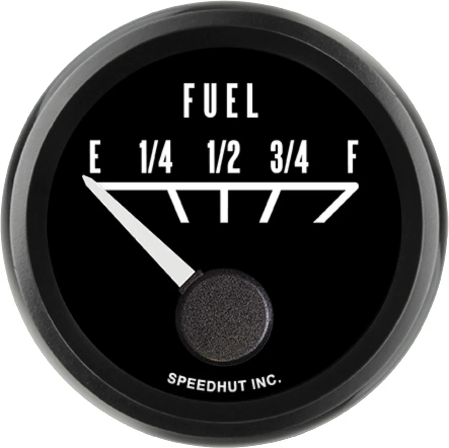 Speedhut 2-1/16" Pontiac 90° Sweep Prog. Fuel Level Gauge (L2-FL2-PTC)