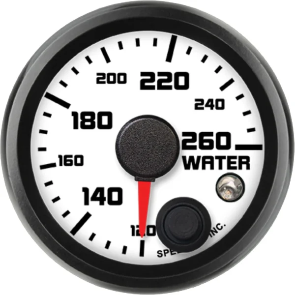 Speedhut 2-1/16" Street XL 120-260F Water Temp w/Warning (R2-WT1-SXL)