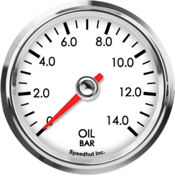 Speedhut 2-5/8" 0-14.0 Bar Oil Pressure Gauge (L25-OP5-LEG)