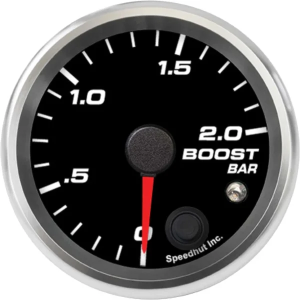 Speedhut 2-5/8" 0-2.0 Bar Boost Gauge w/ Warning (R25-B7-REV)