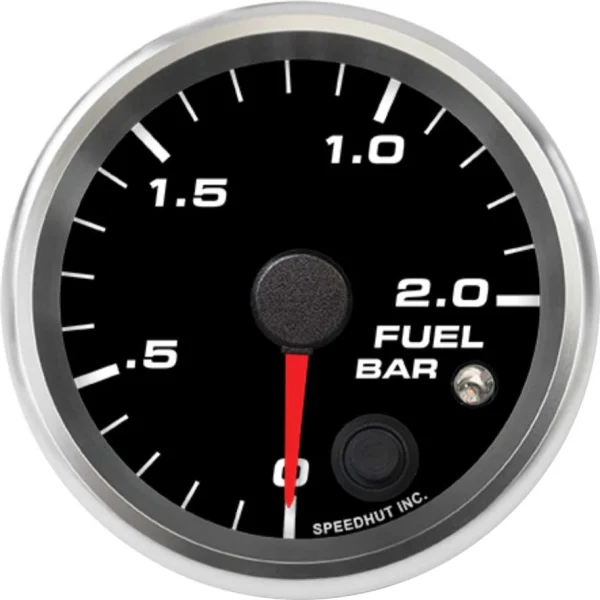 Speedhut 2-5/8" 0-2.0 Bar Fuel Pressure Gauge w/ Warning (R25-FP6-REV)