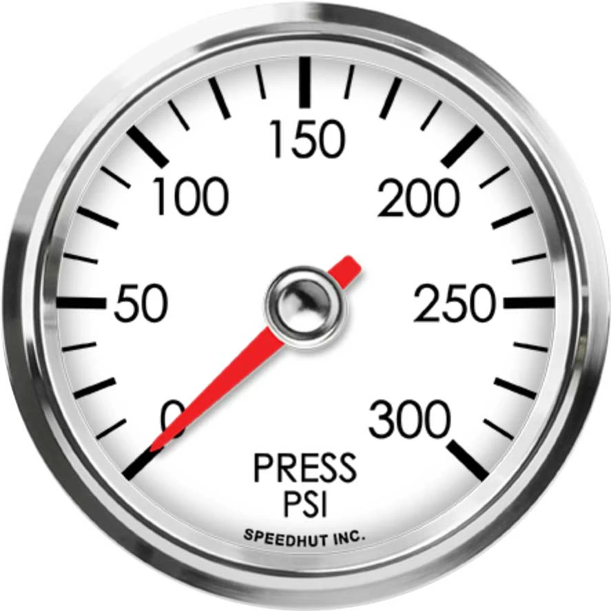 Speedhut 2-5/8" 0-300 PSI Pressure Gauge (L25-P2-LEG)