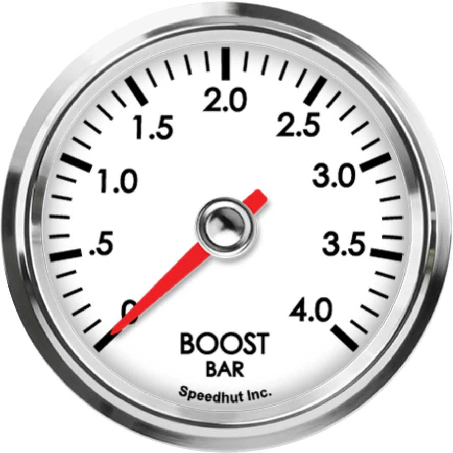 Speedhut 2-5/8" 0-4.0 Bar Boost Gauge (L25-B8-LEG)