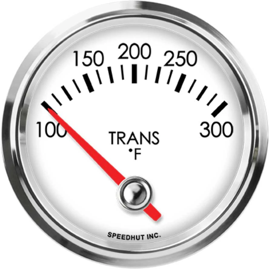 Speedhut 2-5/8" 100-300F Trans Temp Gauge - 90° Sweep (L25-TT2-LEG)