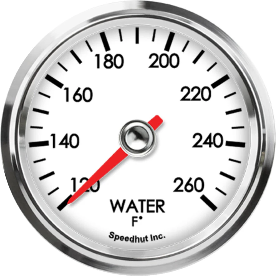 Speedhut 2-5/8" 120-260F Water Temp Gauge (L25-WT1-LEG)