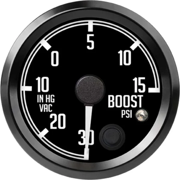 Speedhut 2-5/8" 30inhg-0-15 Boost/Vac Gauge w/ Warning (R25-BV2-DATZ)