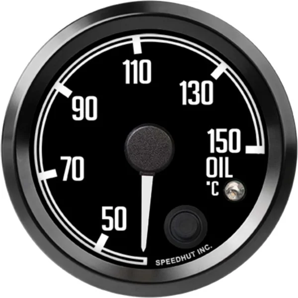 Speedhut 2-5/8" 40-150C Oil Temp Gauge w/ Warning (R25-OT3-DATZ)