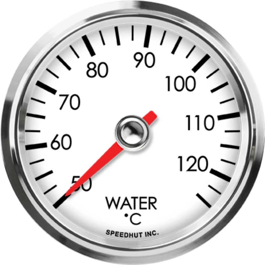 Speedhut 2-5/8" 50-125C Water Temp Gauge (L25-WT2-LEG)