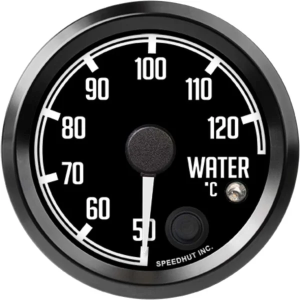 Speedhut 2-5/8" 50-125C Water Temp Gauge w/ Warning (R25-WT2-DATZ)