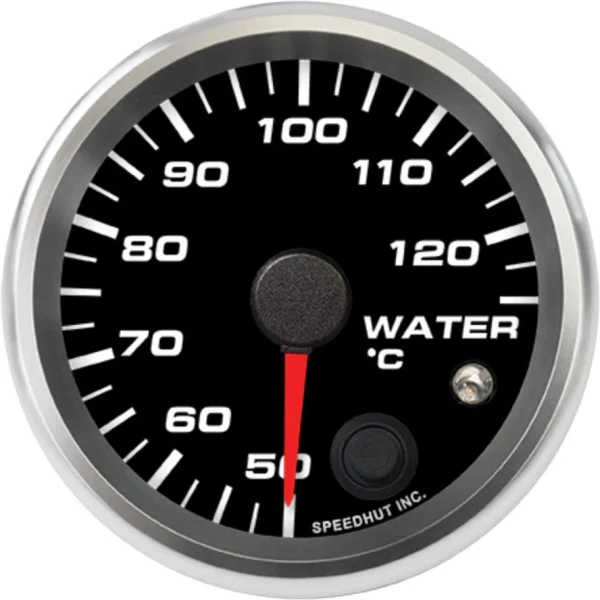 Speedhut 2-5/8" 50-125C Water Temp Gauge w/ Warning (R25-WT2-REV)