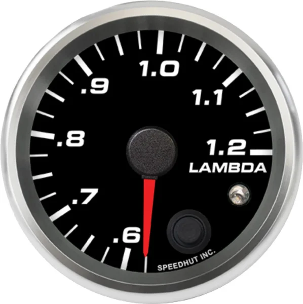 Speedhut 2-5/8" .6-1.2 Lambda Air/Fuel Gauge w/ Warning (R25-WB2-REV)