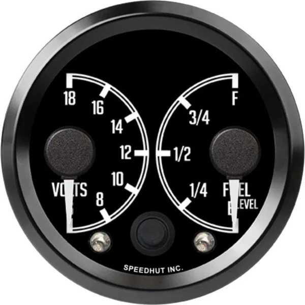 Speedhut 2-5/8" Dual Gauge - Volts/Fuel Level Datsun Z (R25-DG2-DATZ)