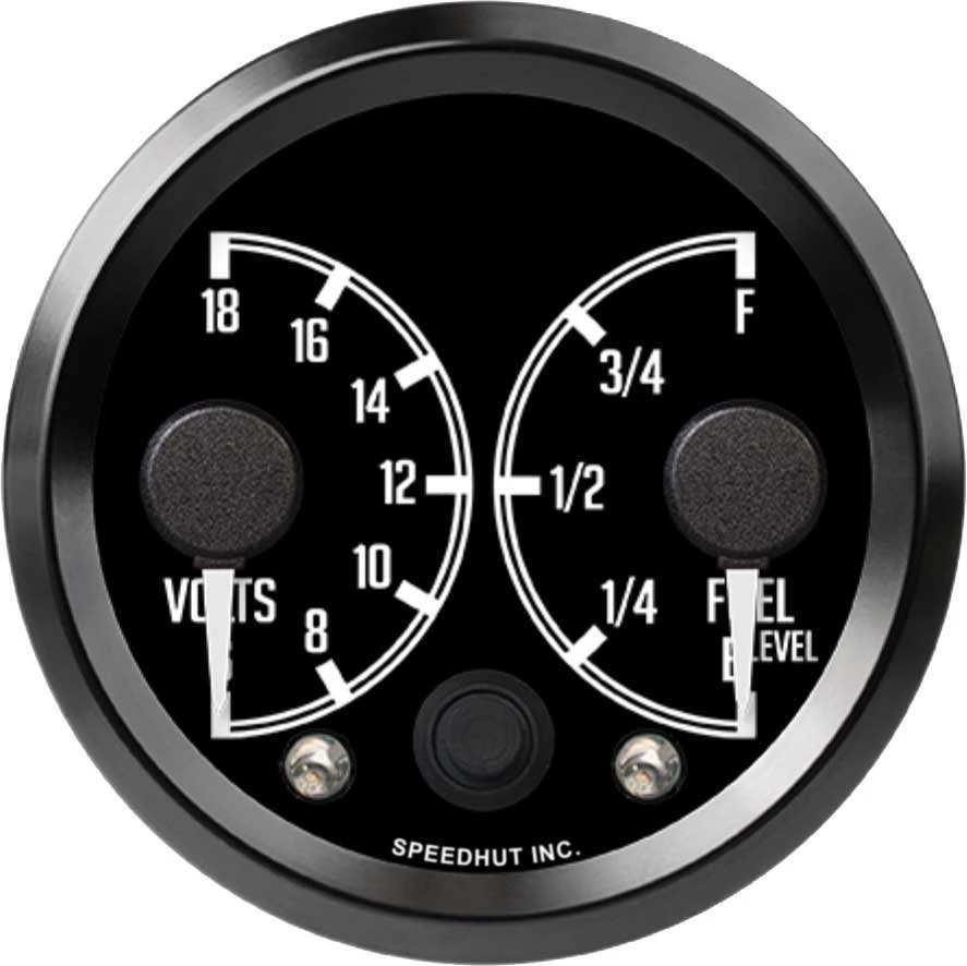 Speedhut 2-5/8" Dual Gauge - Volts/Fuel Level Datsun Z (R25-DG2-DATZ)