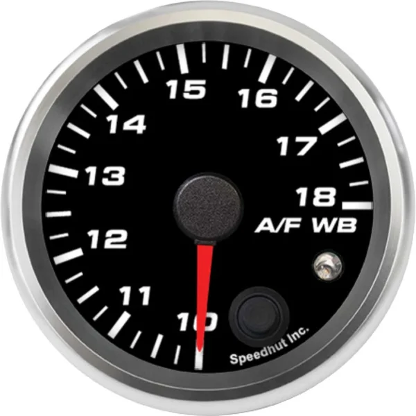 Speedhut 2-5/8" PLX 10-18 Air/Fuel Gauge w/ Warning (R25-WB8-REV)