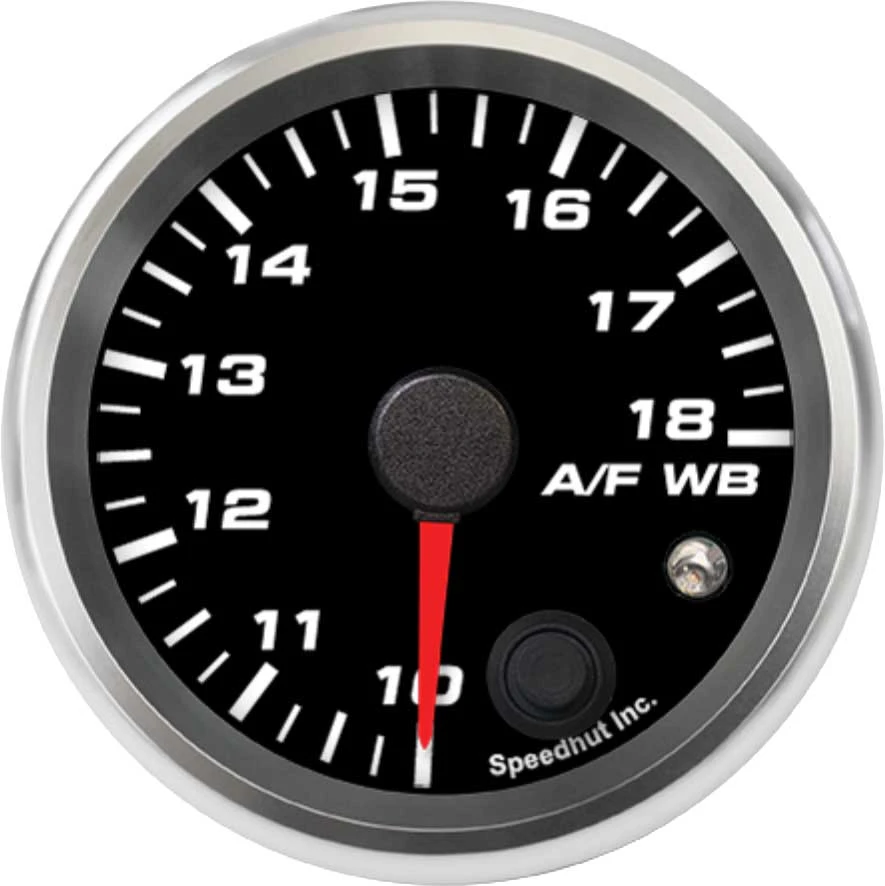 Speedhut 2-5/8" PLX 10-18 Air/Fuel Gauge w/ Warning (R25-WB8-REV)
