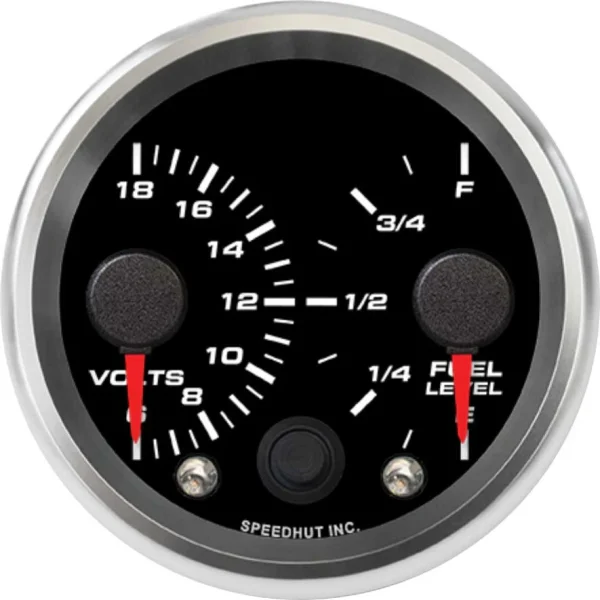 Speedhut 2-5/8" Volts / Fuel Level Dual Gauge (R25-DG2-REV)