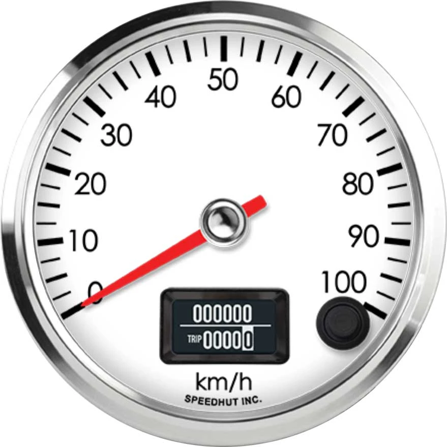 Speedhut 3-3/8" 100 km/h Metric GPS Speedometer (R3-S8-LEG)