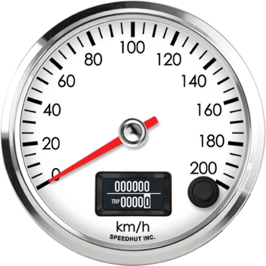 Speedhut 3-3/8" 200 km/h Metric GPS Speedometer (R3-S2-LEG)