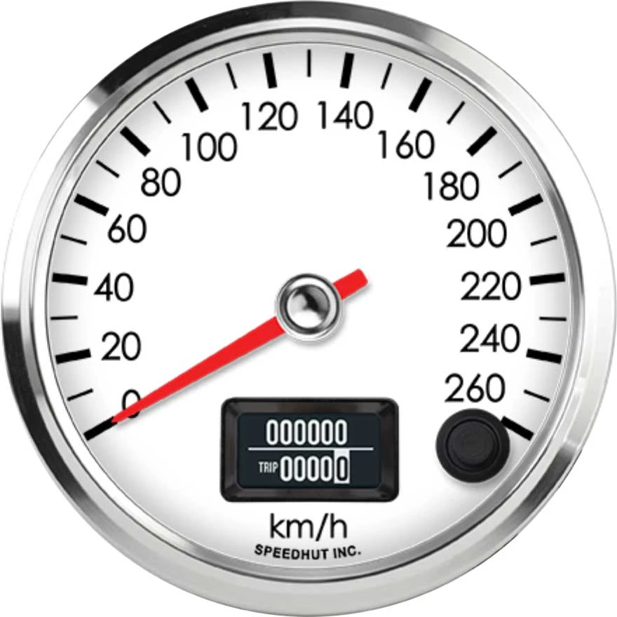 Speedhut 3-3/8" 260 km/h Metric GPS Speedometer (R3-S4-LEG)
